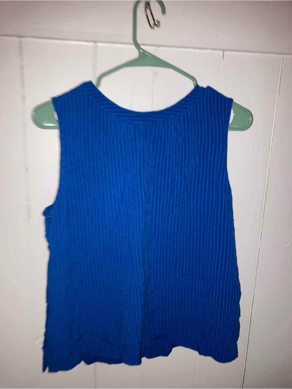Loft Sleeveless Textured Blue Women's Top